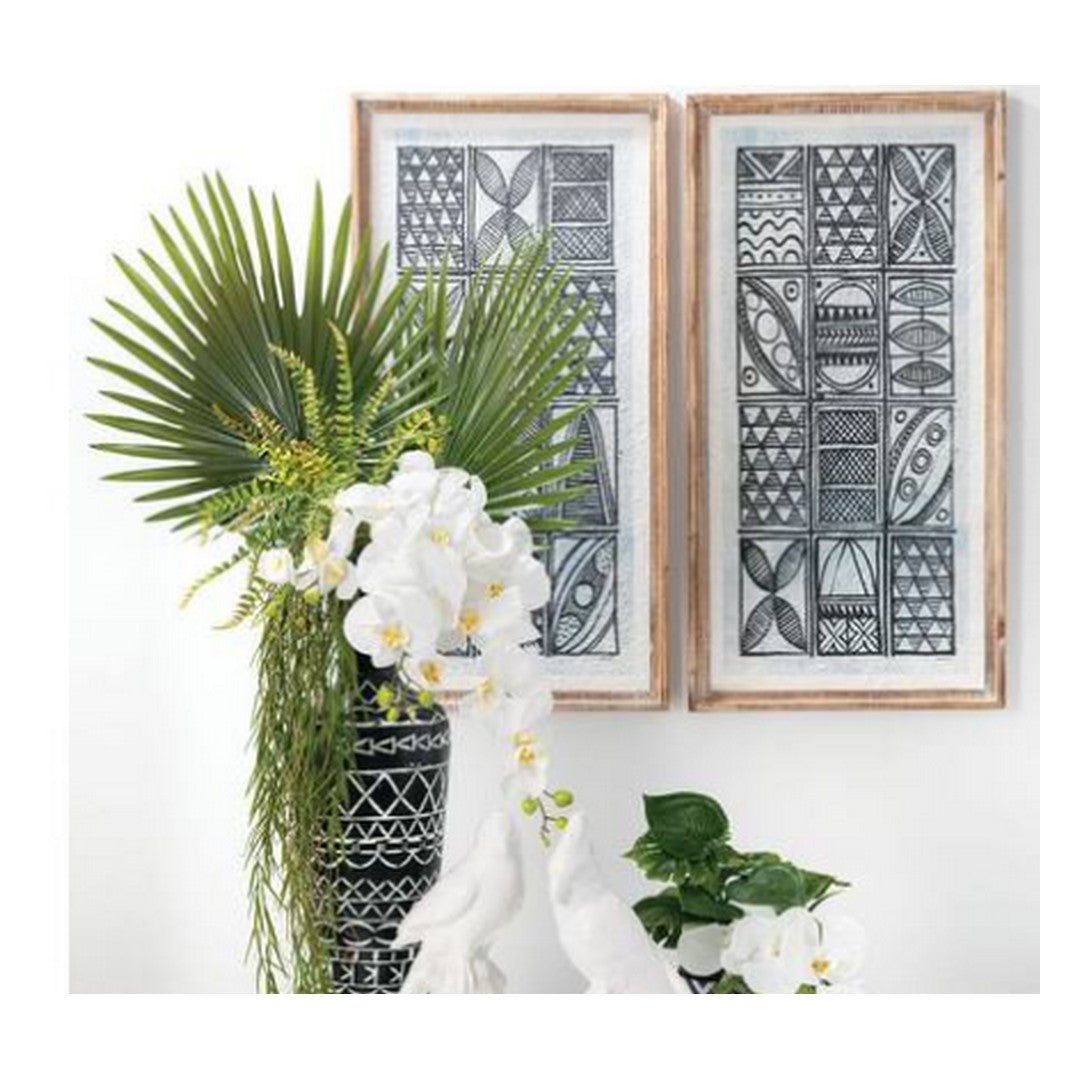 Artificial 39.5 in. Green Palmetto Leaf