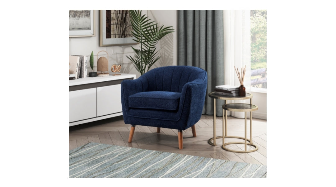 Mazin Furniture Cutler Accent Chair - Blue