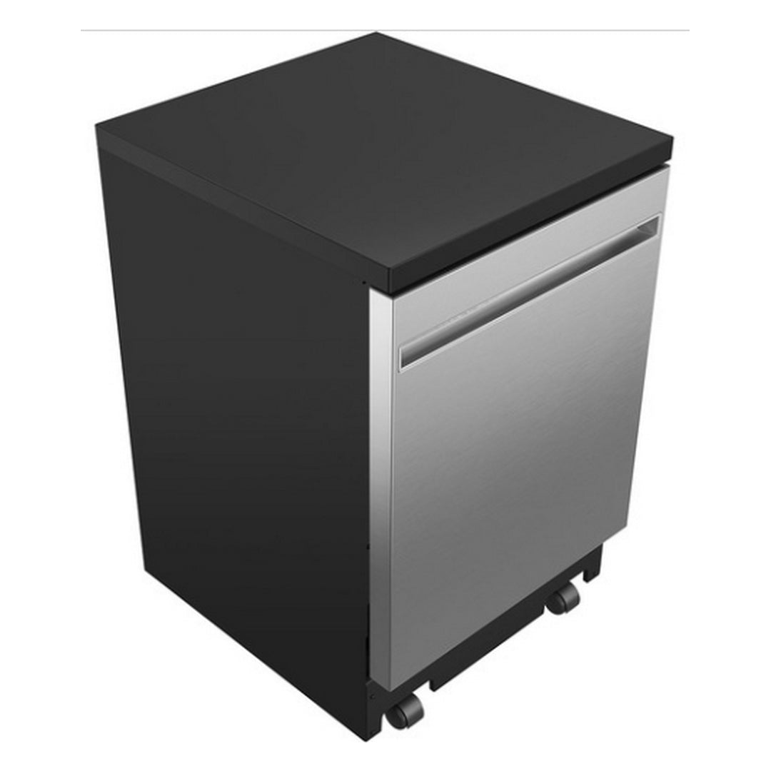 GE 24" Stainless Steel Interior Portable Dishwasher Stainless Steel - GPT225SSLSS