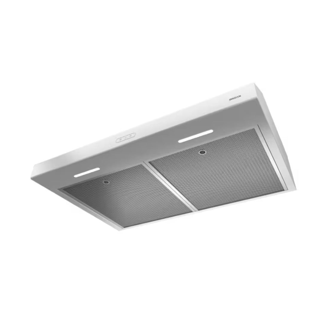 BROAN Glacier 30" White Under Cabinet Range Hood - 300 Max CFM