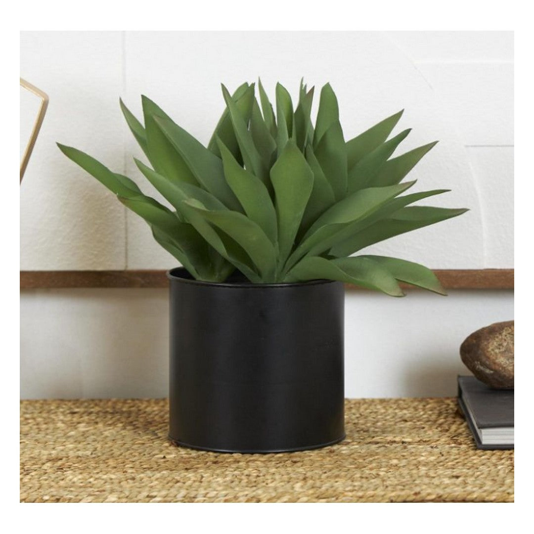 Green Faux Foliage Indoor Outdoor Artificial Plant, 12" x 12" x 11"