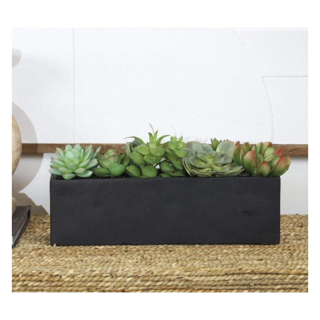 Green Faux Foliage Geometric Indoor Outdoor Artificial Foliage