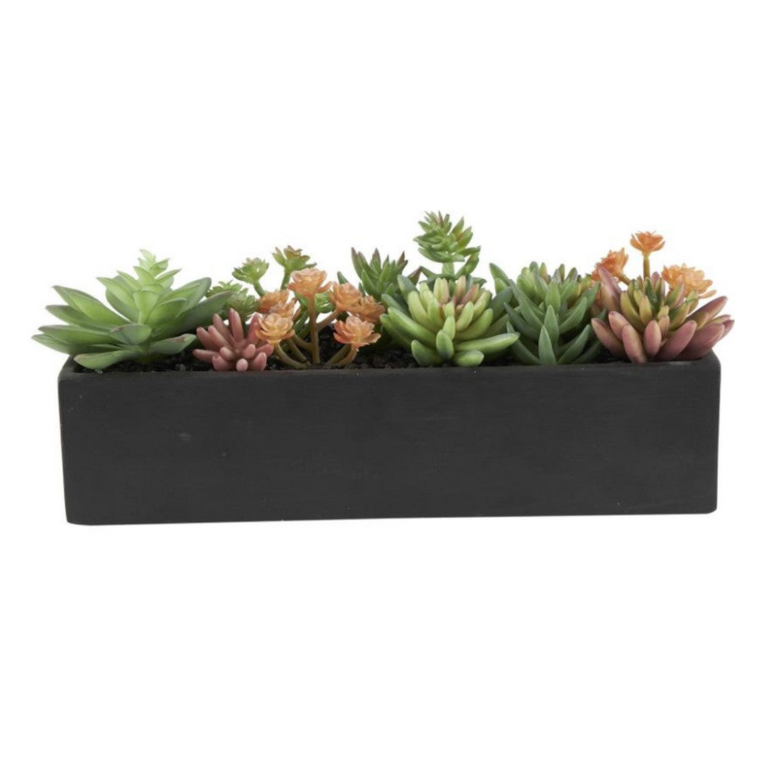 Green Faux Foliage Succulent Indoor Outdoor Artificial Foliage