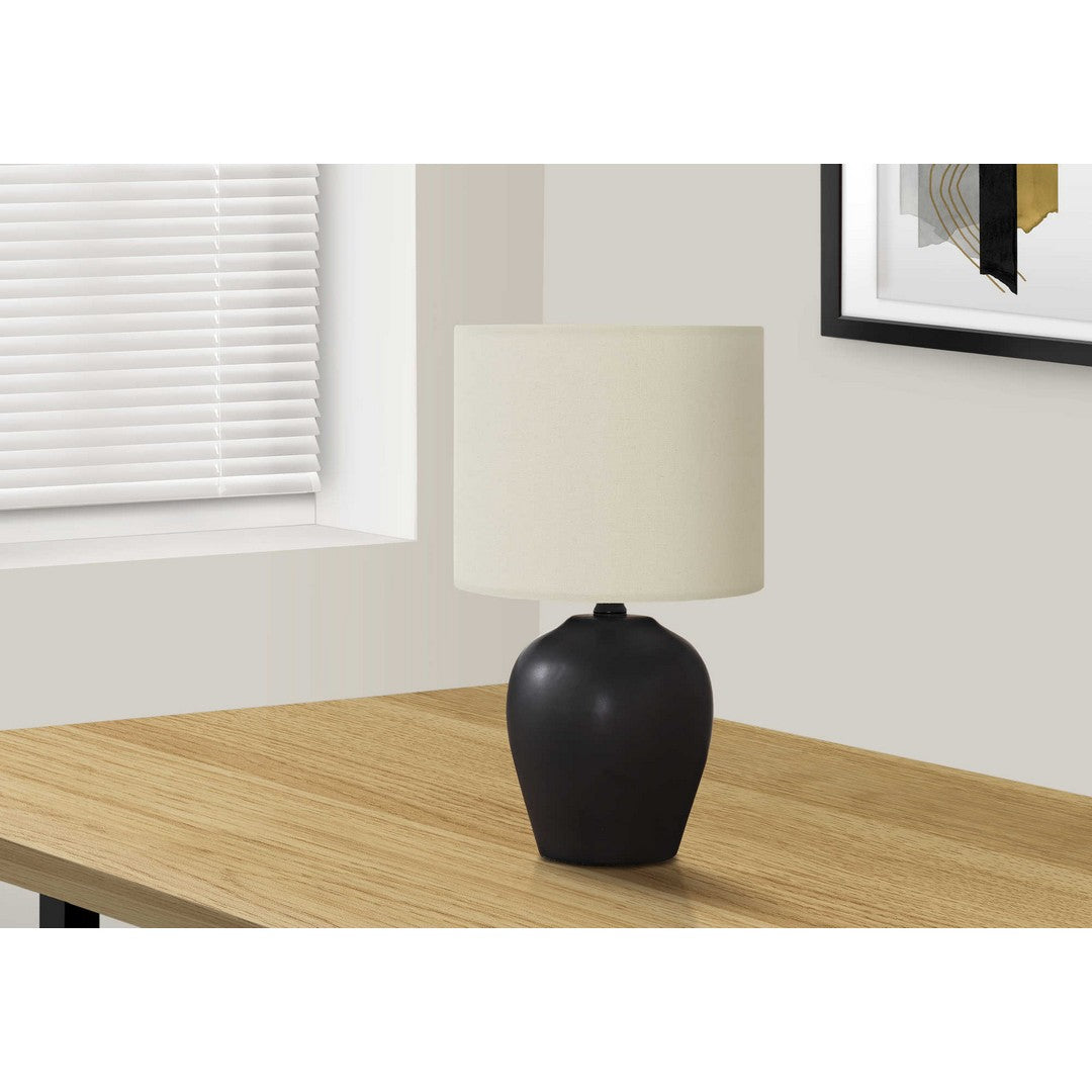 Table Lamp Black Ceramic