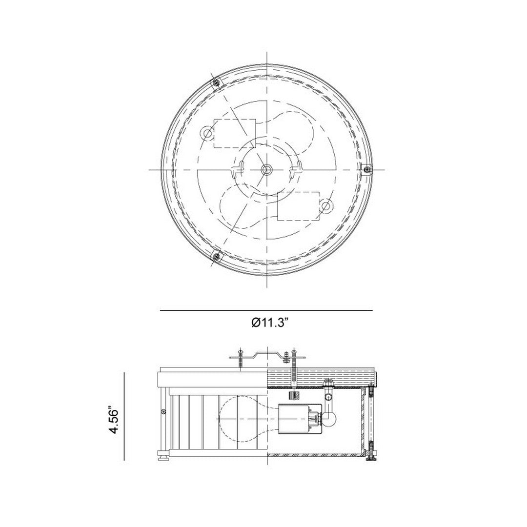 Caisse Claire Flush Mount *STORE DISPLAY*
