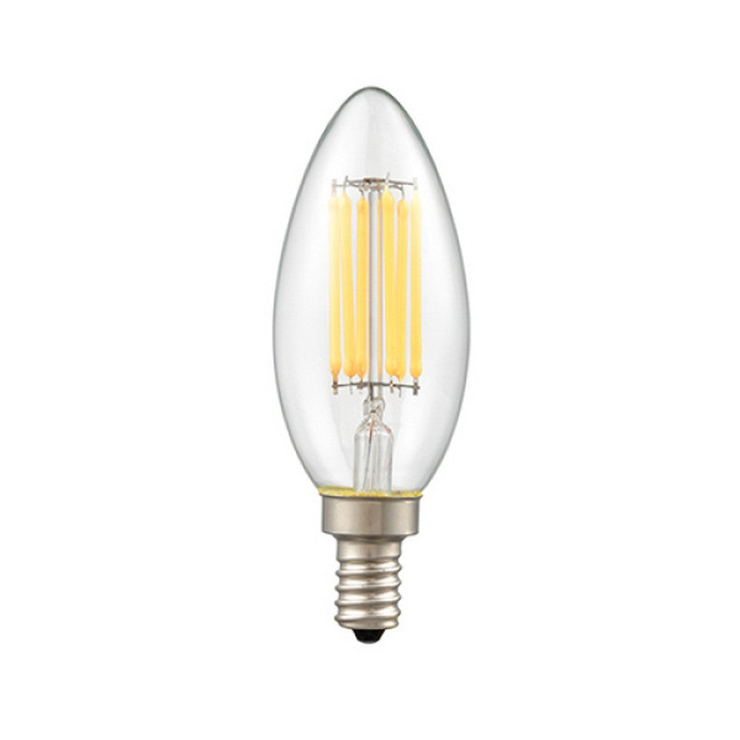 High Power CRI90 LED Clear Candle Bulb (3000K)