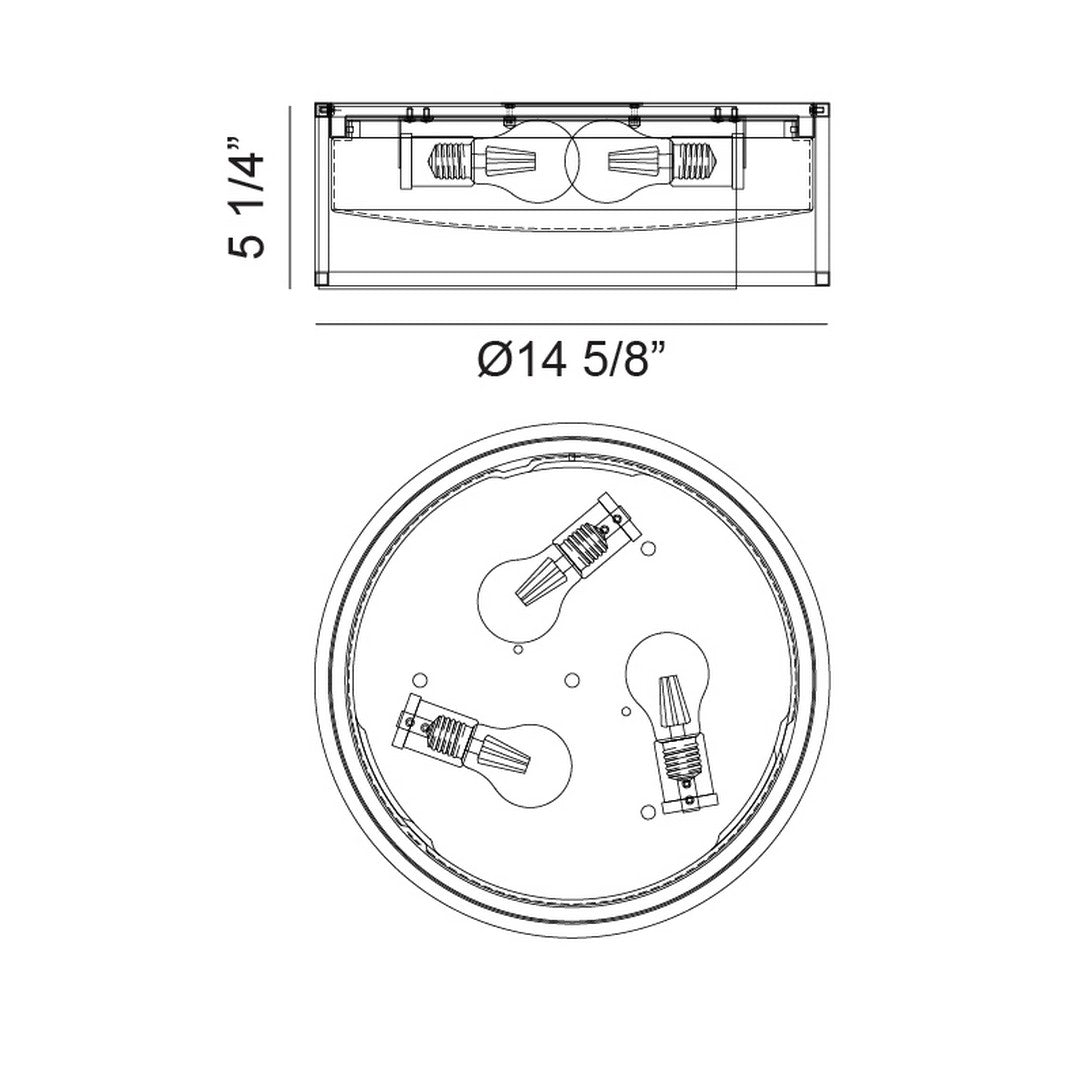 Framerton Flush Mount *STORE DISPLAY*