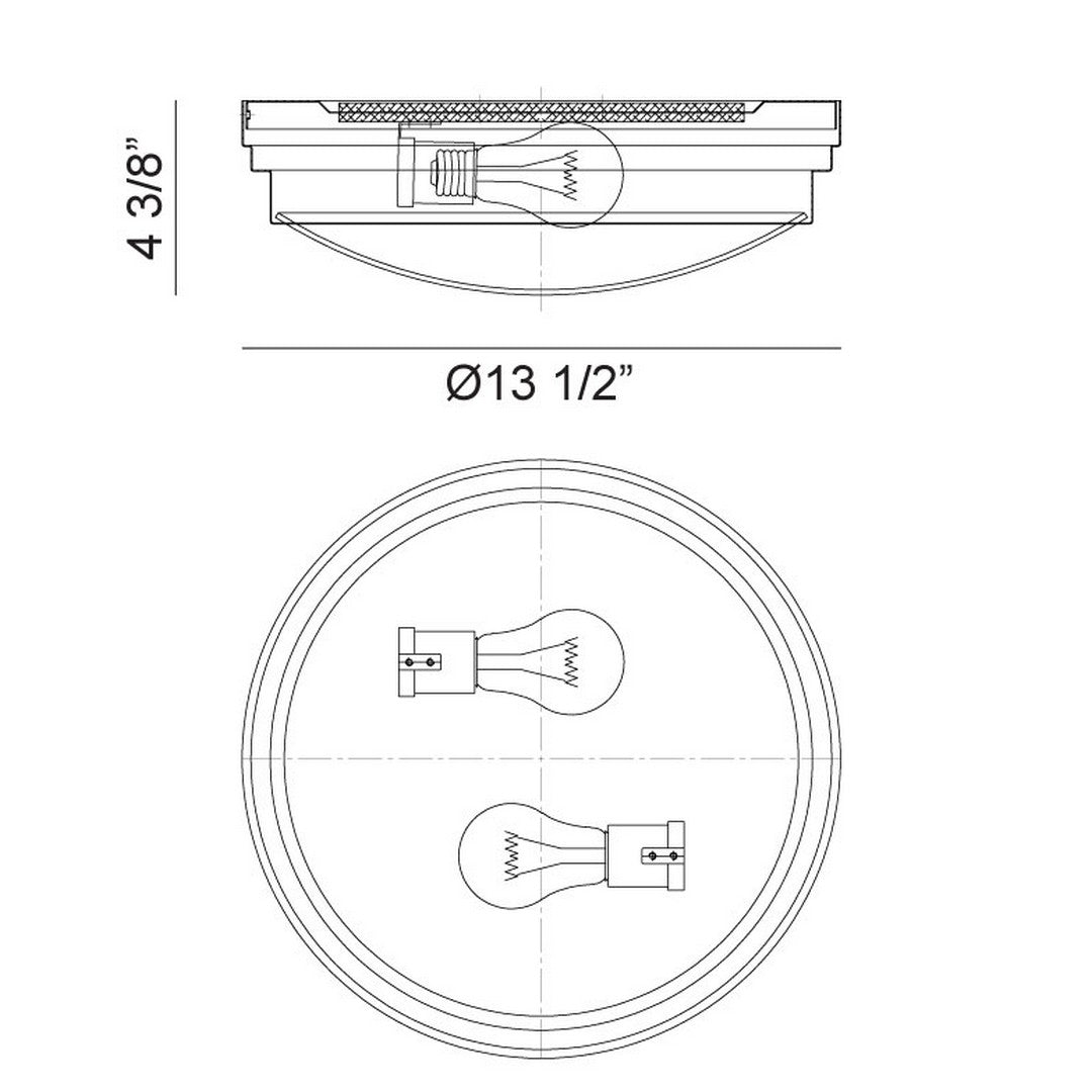 Fresh Colonial Flush Mount *STORE DISPLAY*