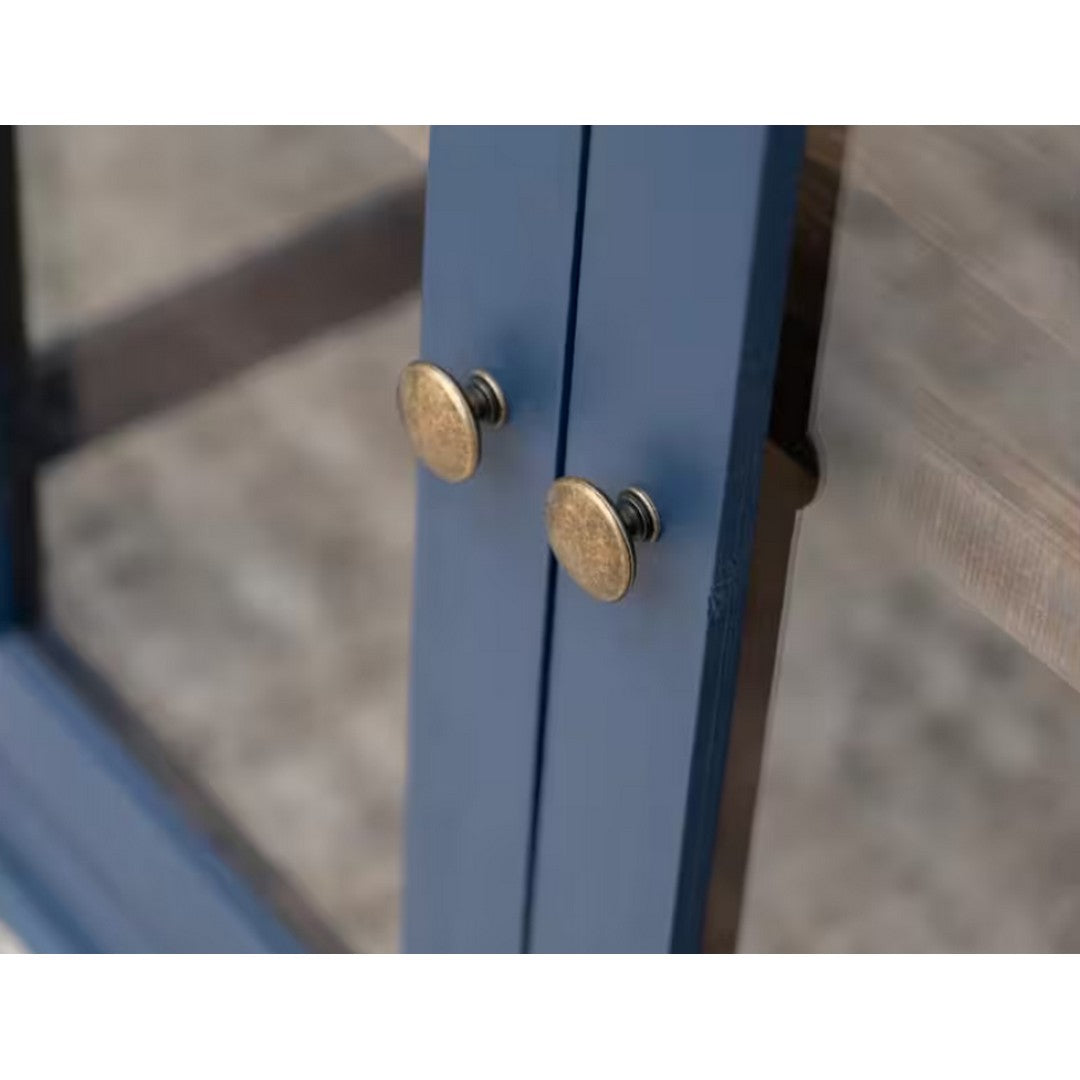 Genova Console 4 Door Cabinet - Blue