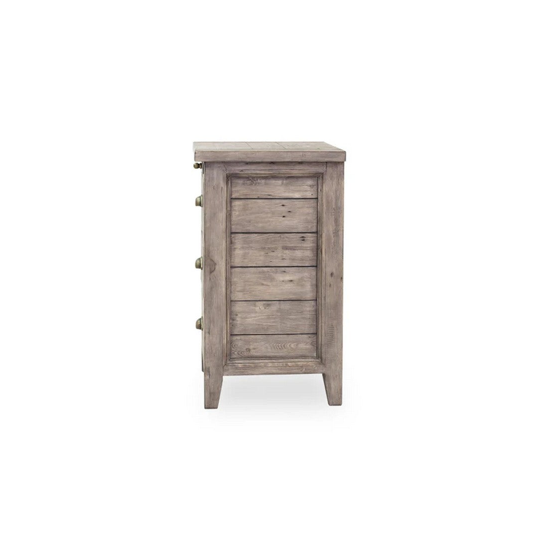 Irish Coast 3-Drawer Nightstand in Sundried Finish
