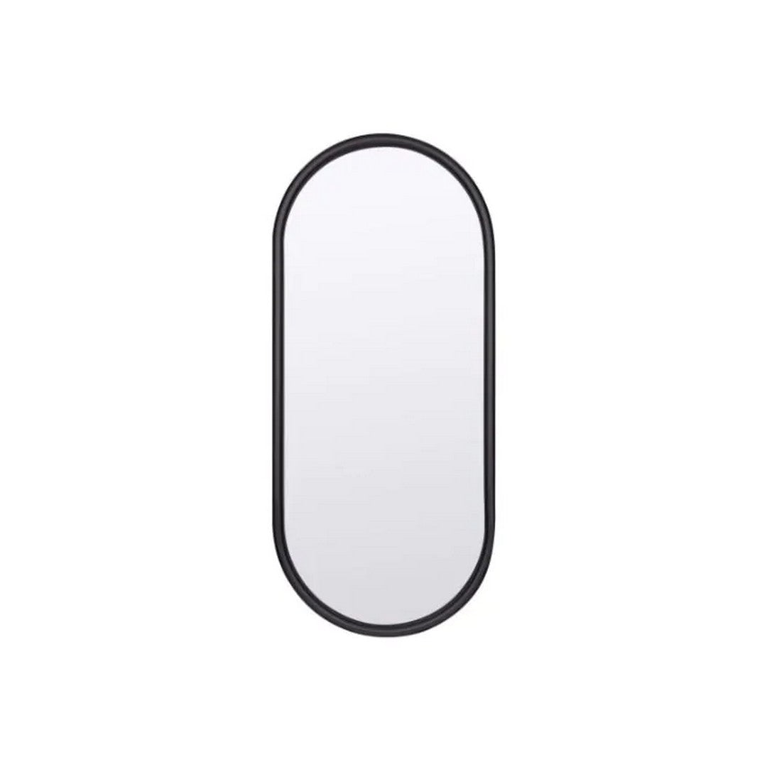 Lyra Matte Black Oval Mirror *STORE DISPLAY*