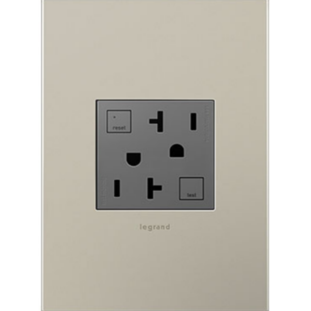 Tamper-Resistant 20A Self-Test GFCI Outlet