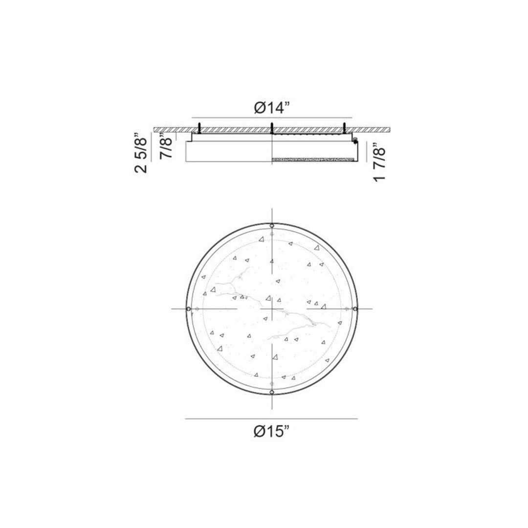Marblestone Flush Mount *STORE DISPLAY*