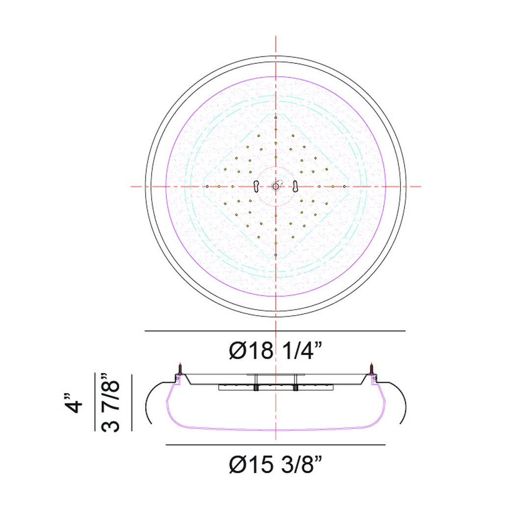 Milia Flush Mount *STORE DISPLAY*