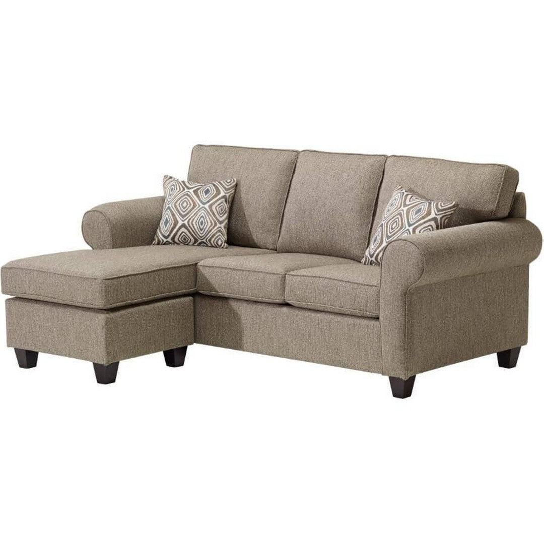 SOFA/CHAISE, BYRON BROWN W/OTTO