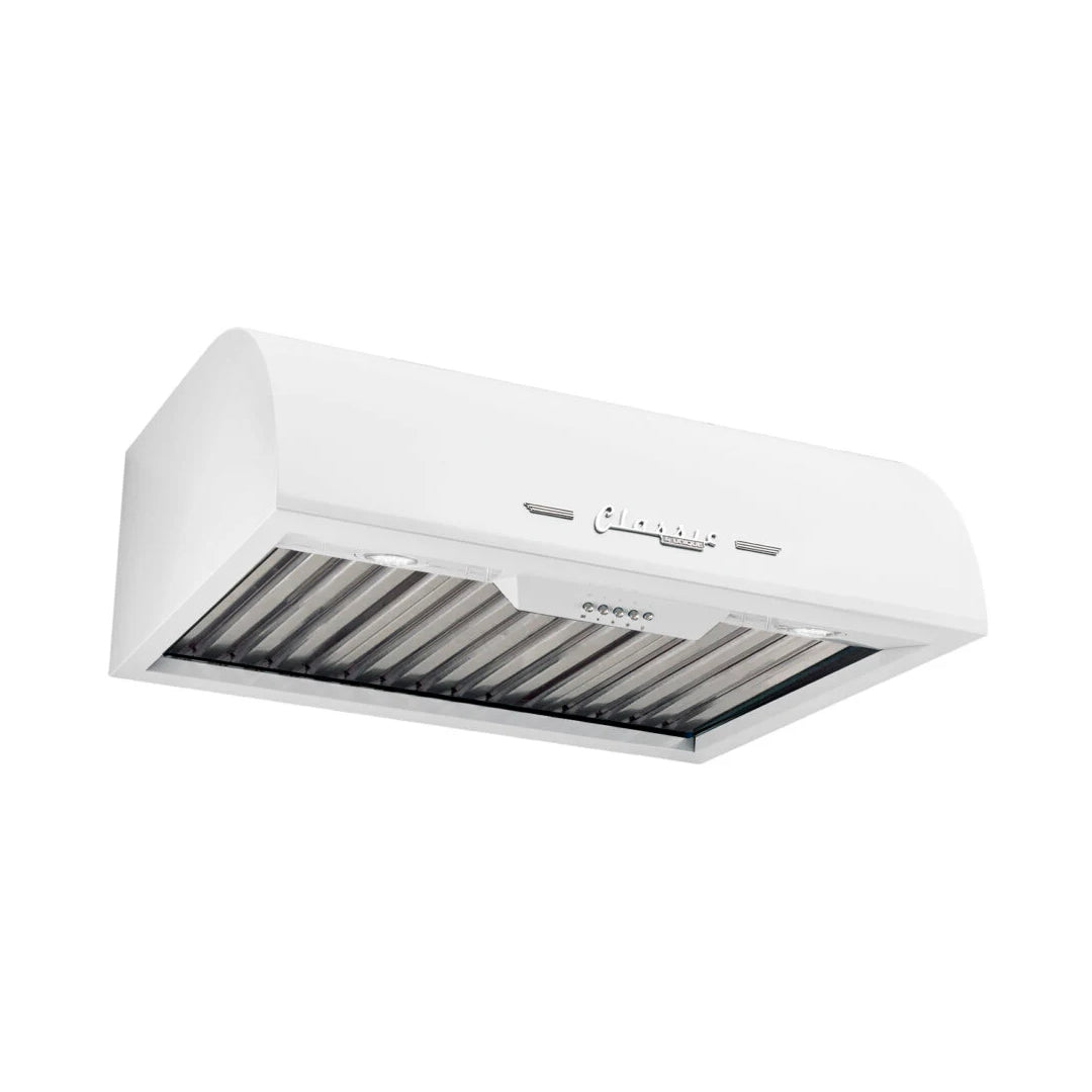 Classic Retro 24-inch 500 CFM Range Hood Marshmallow White UGP-24CR RH W
