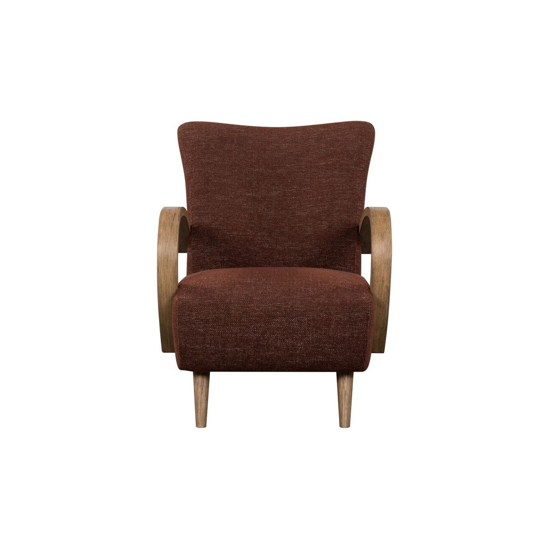 Louis Club Chair-Textured Choco