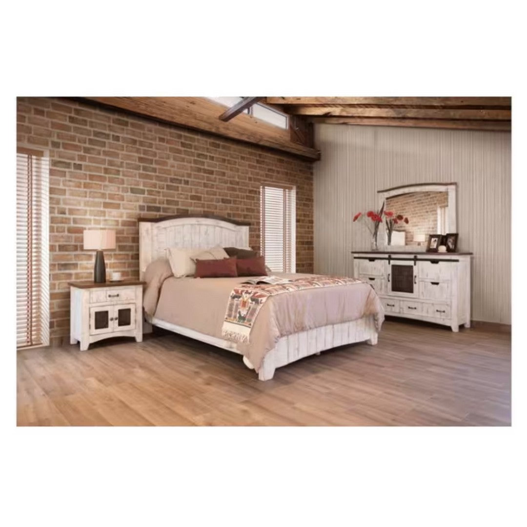 6 Drawer White Pueblo Dresser