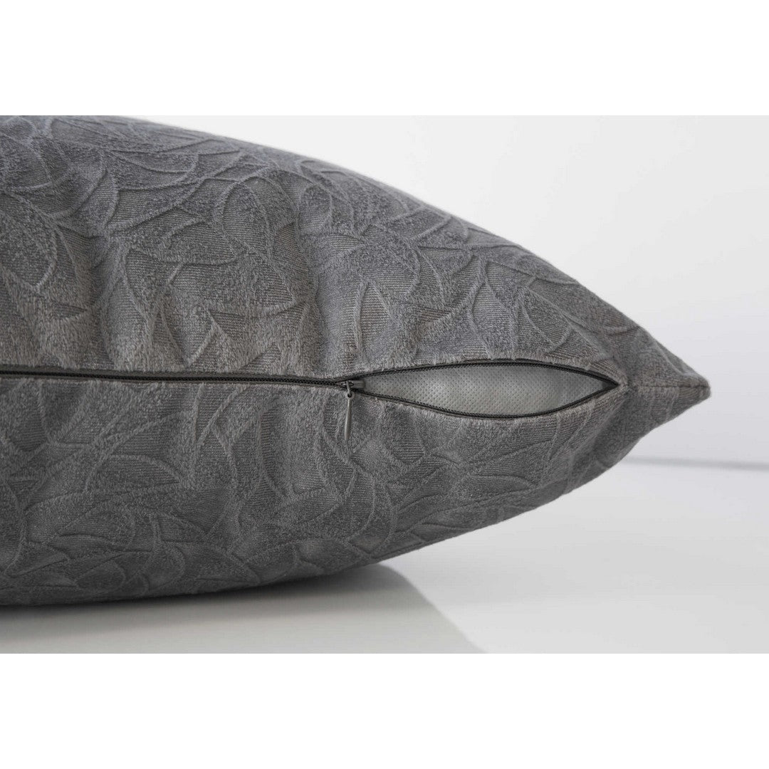 Pillow Dark Grey Velvet Floral
