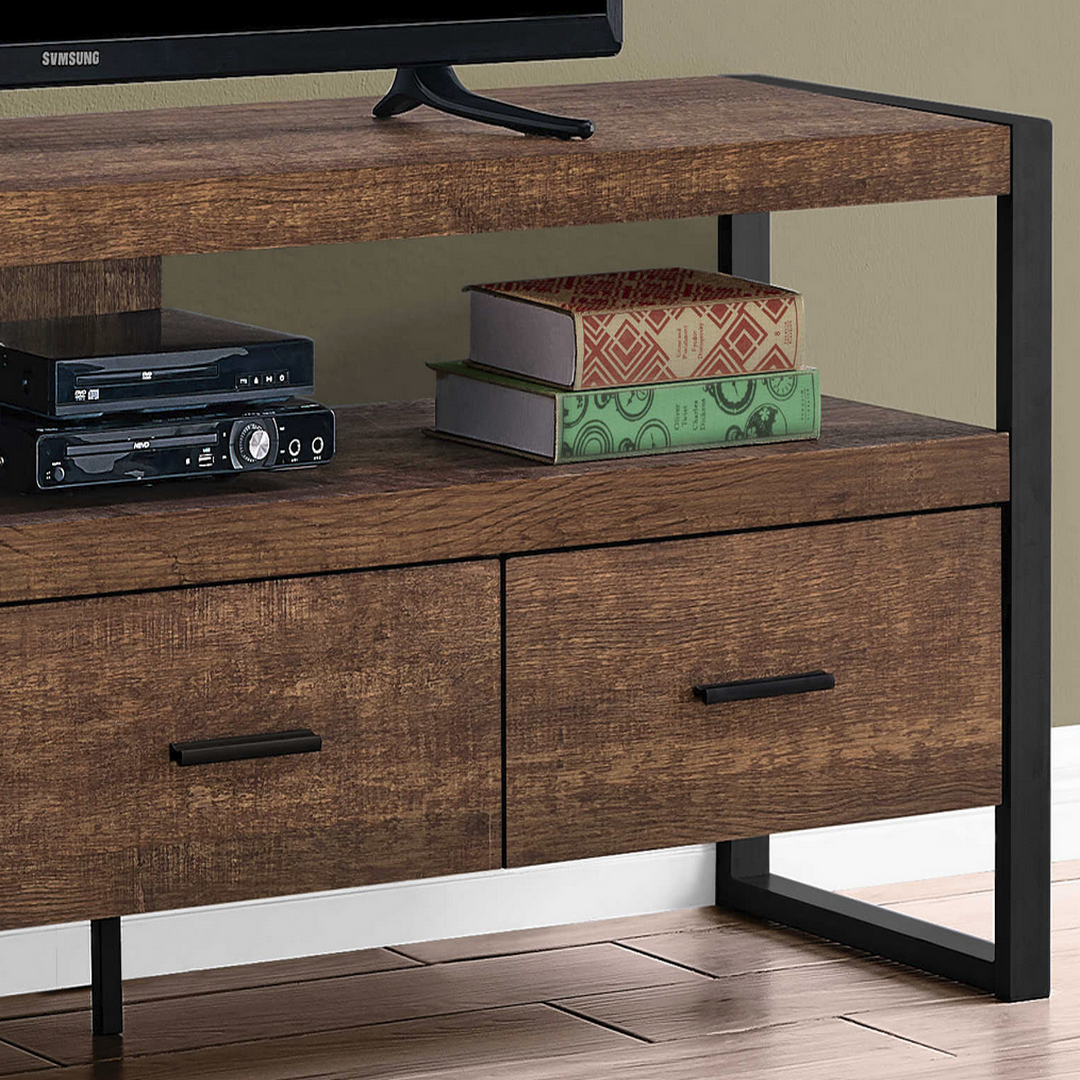 TV Stand - 60"L / Brown Reclaimed Wood