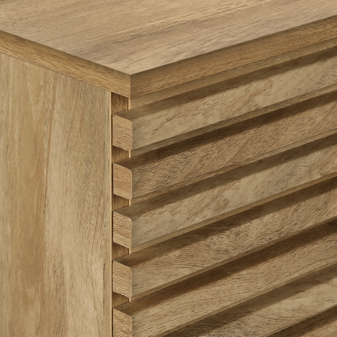 TV STAND - 72"L / WALNUT WITH 2 DOORS