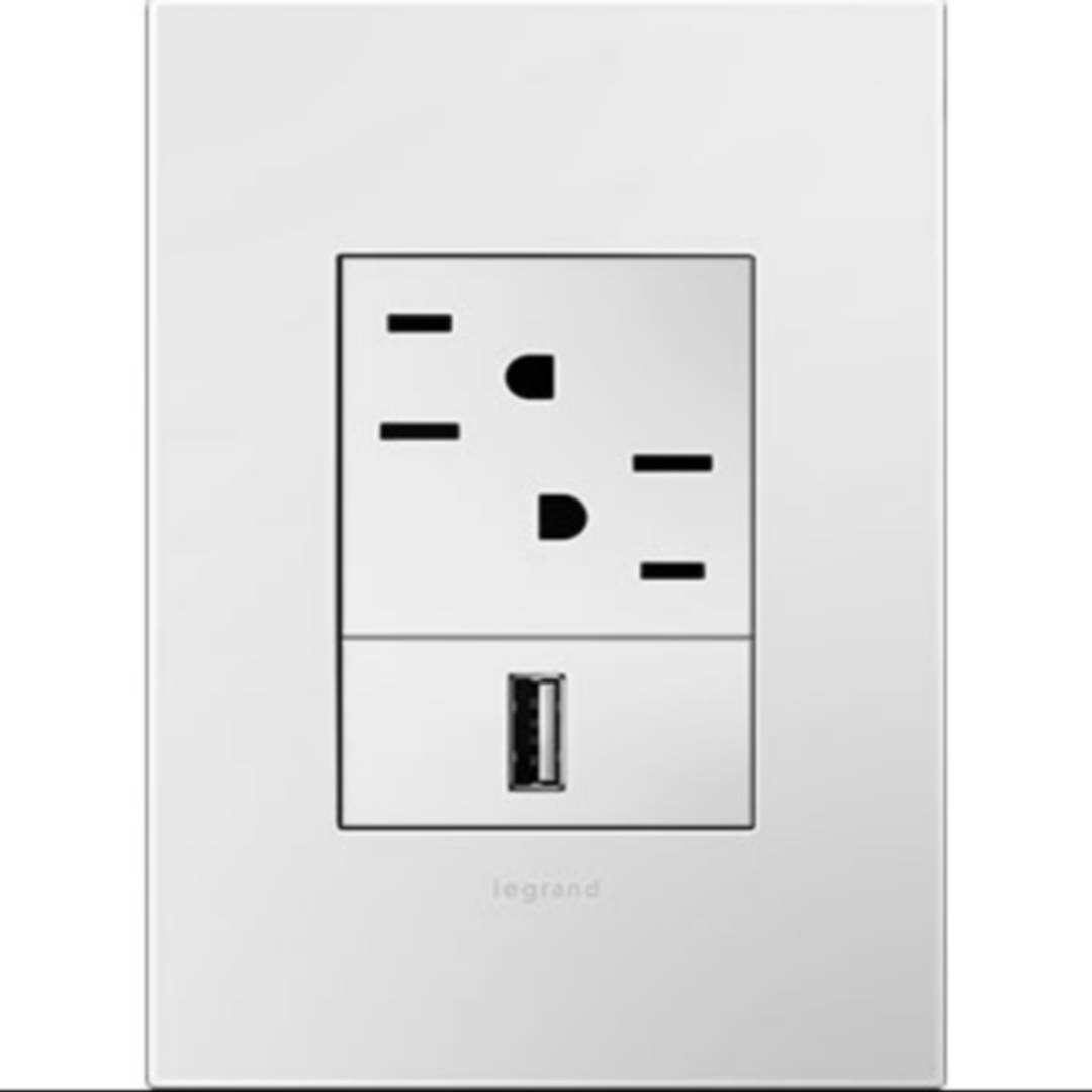 White on White 1 Gang Screwless Wall Plate