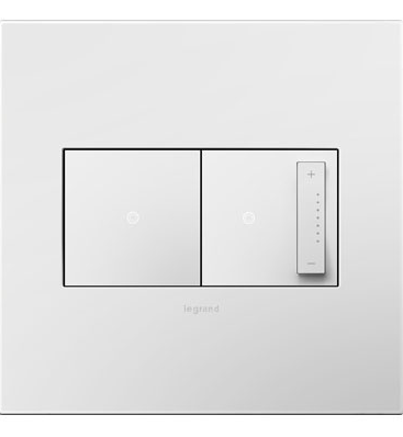 White-on-White Screwless Wall Plate