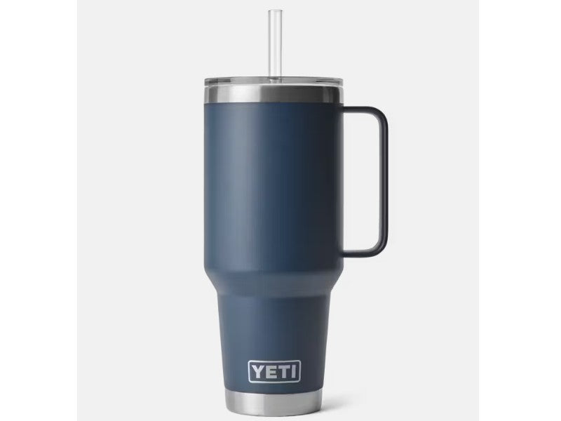 INTL RAMBLER 42 OZ STRAW MUG NVY