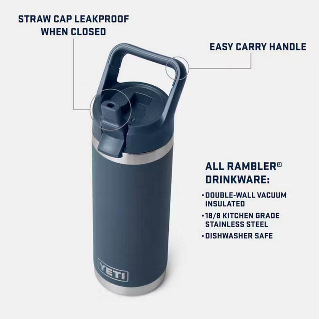 Rambler® 18 oz Water Bottle with Colour-Matched Straw Cap