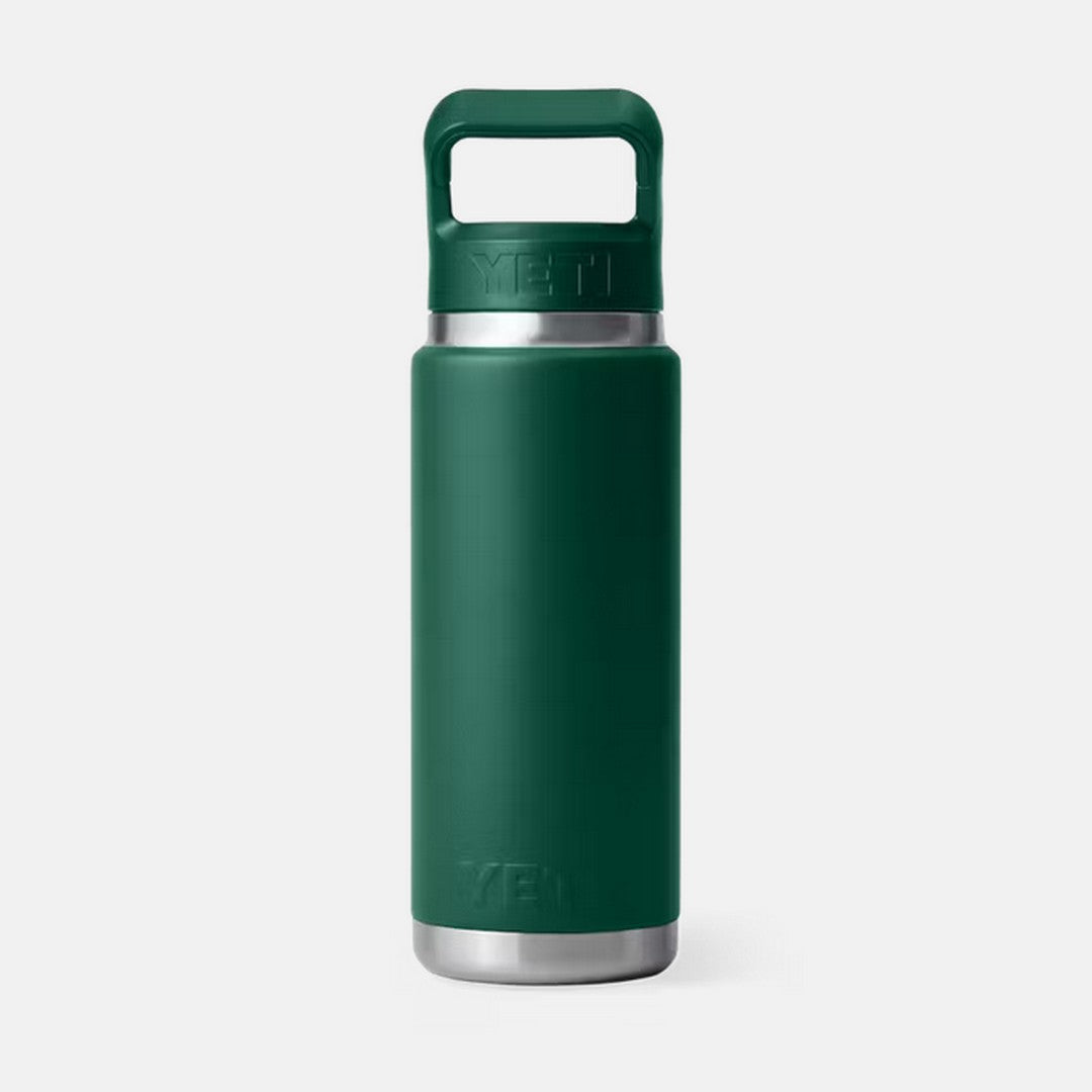 Rambler® 26 oz Water Bottle with Colour-Matched Straw Cap – Black Forest Green