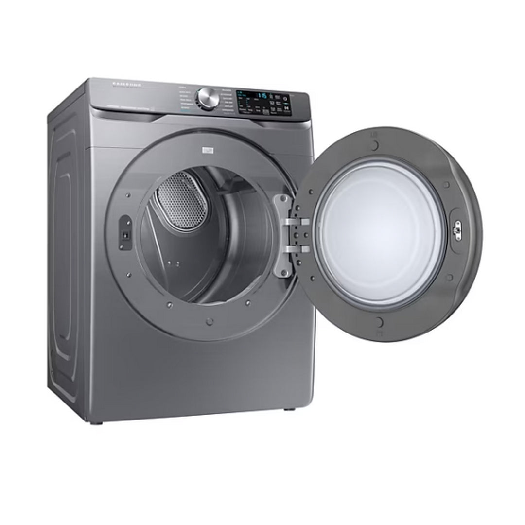 Samsung 7.5 cu. ft. Smart Electric Dryer with Steam Sanitize+ in Platinum - DVE45B6305P