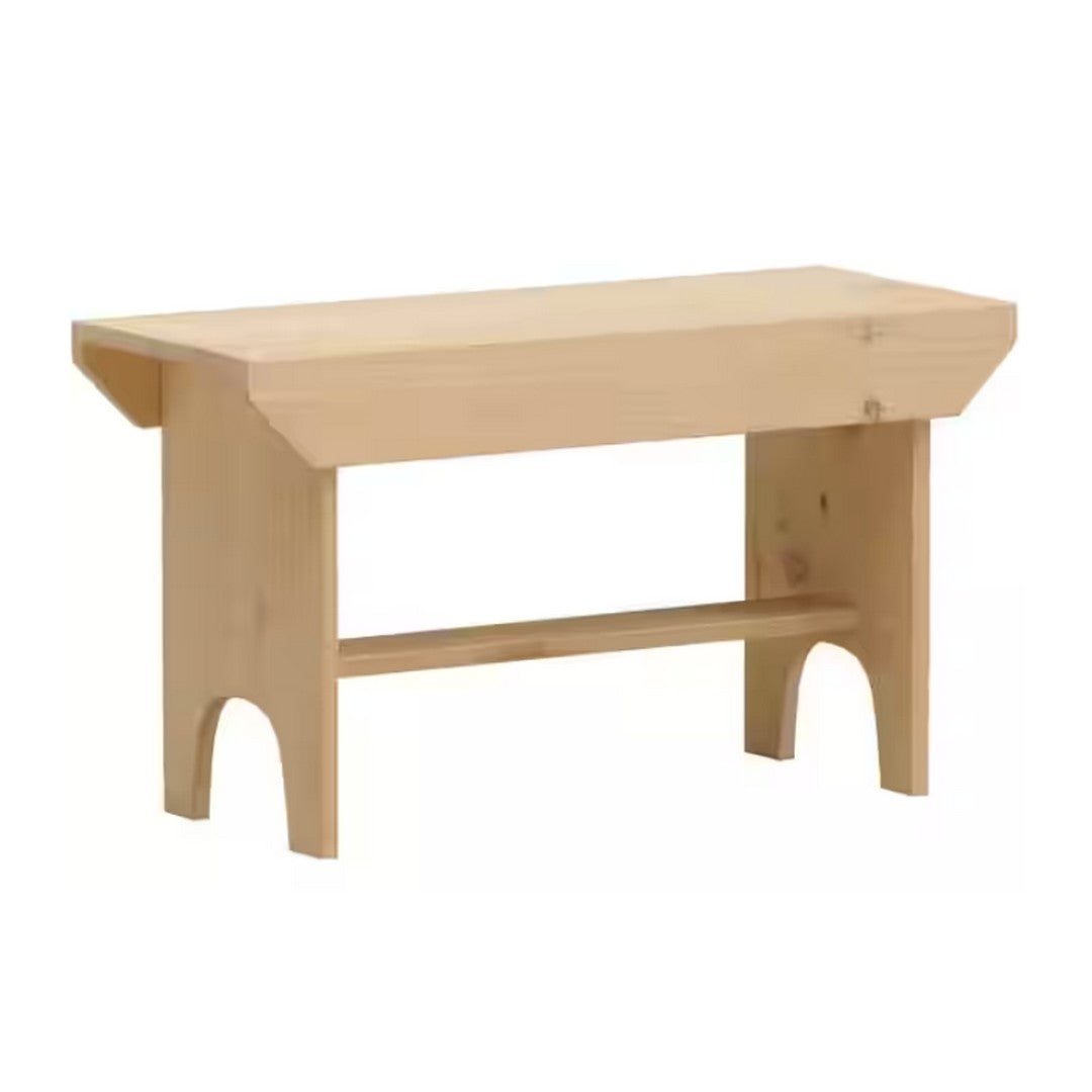 SPRINGWATER WOODCRAFT Bucket Pine Bench - Wire Brush Dove