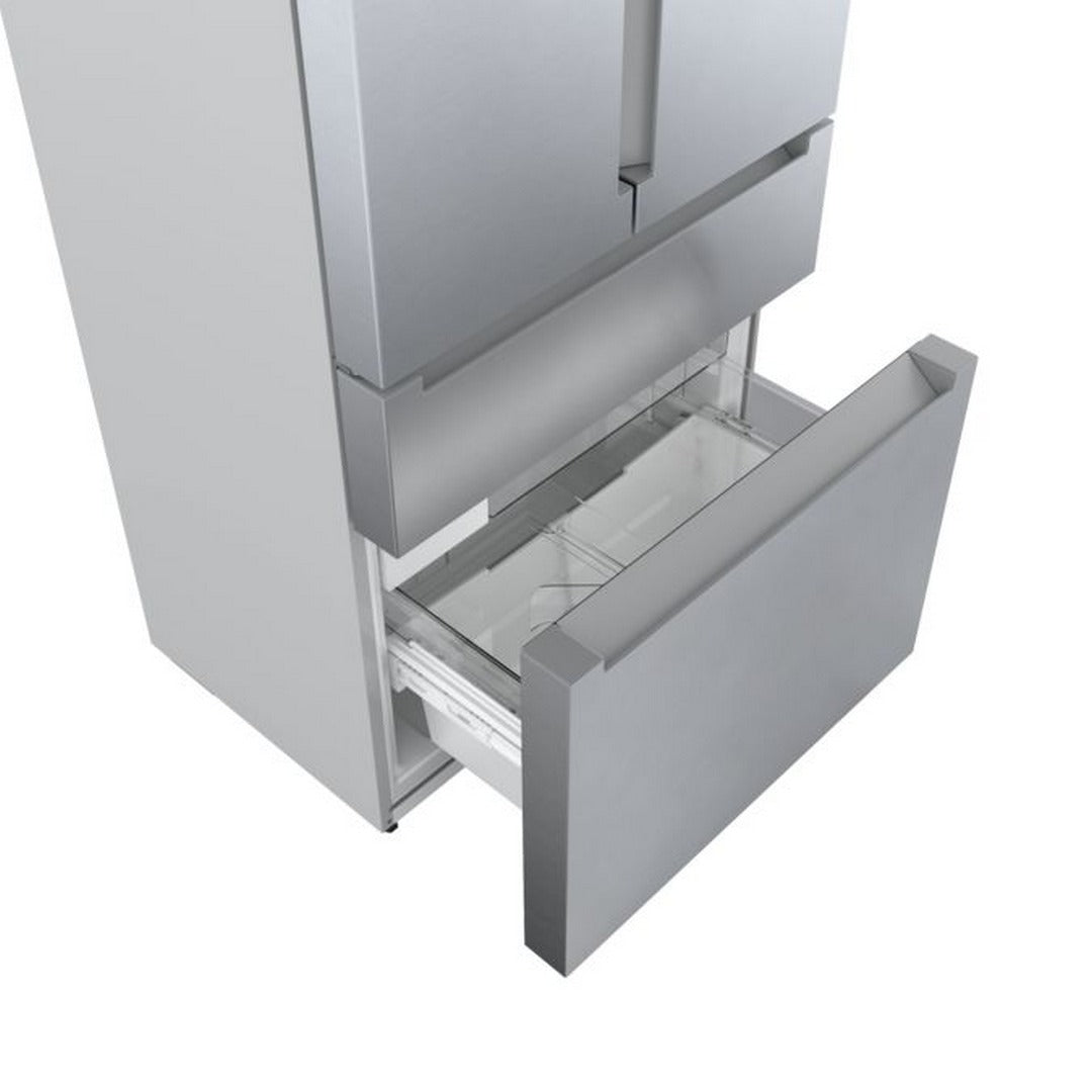 Bosch 800 series french door bottom mount 36" brushed steel anti-fingerprint - B36CL80ENS
