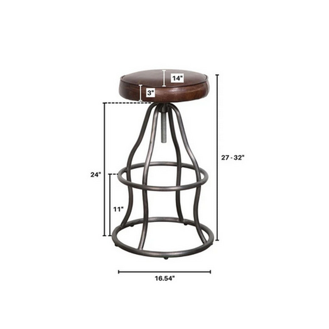 Bowie Adjustable Height Stool