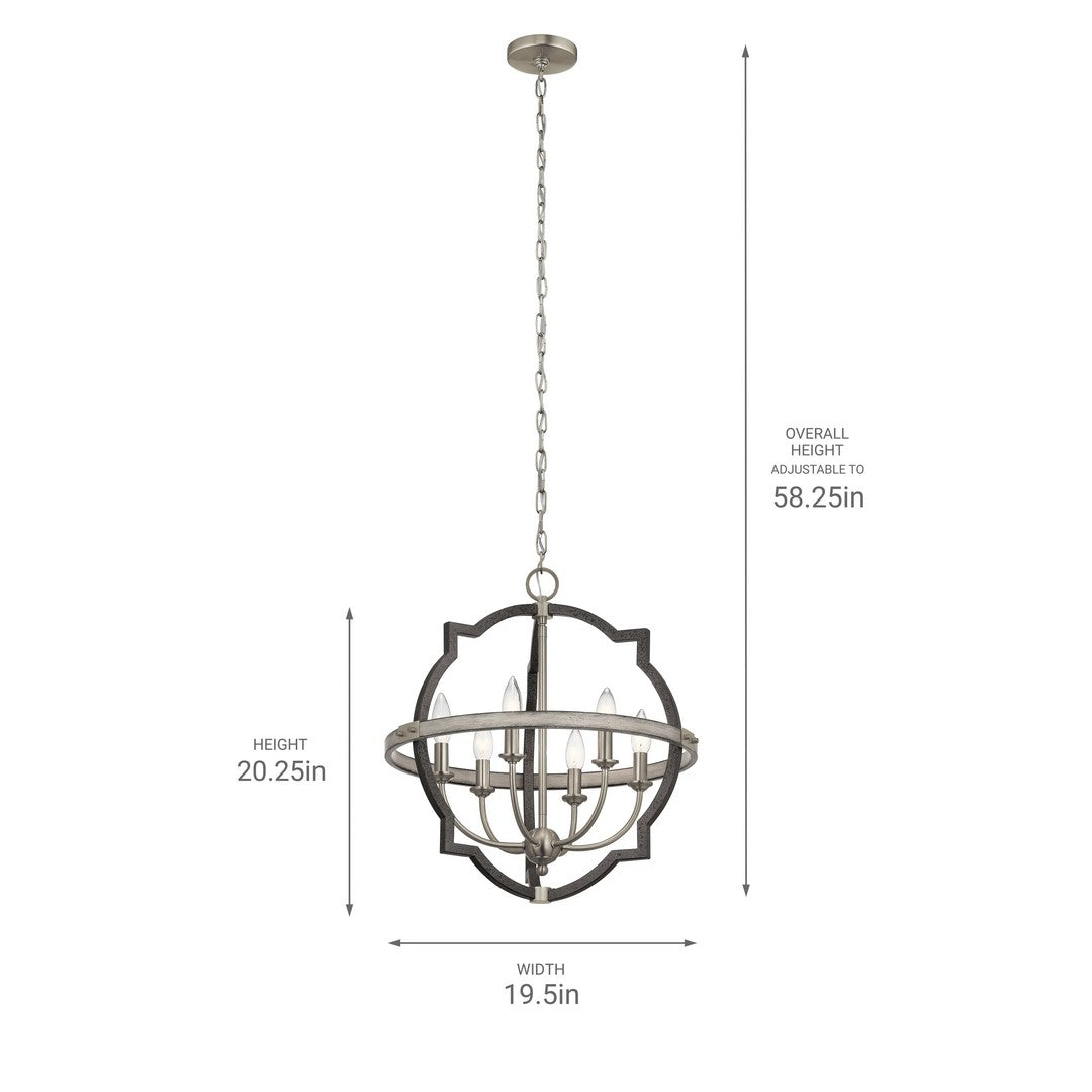 Elula Chandelier 1-Tier 6-Light *STORE DISPLAY*