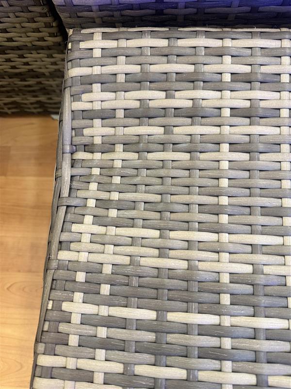 Beige Wicker Conversation Set - 5 Piece