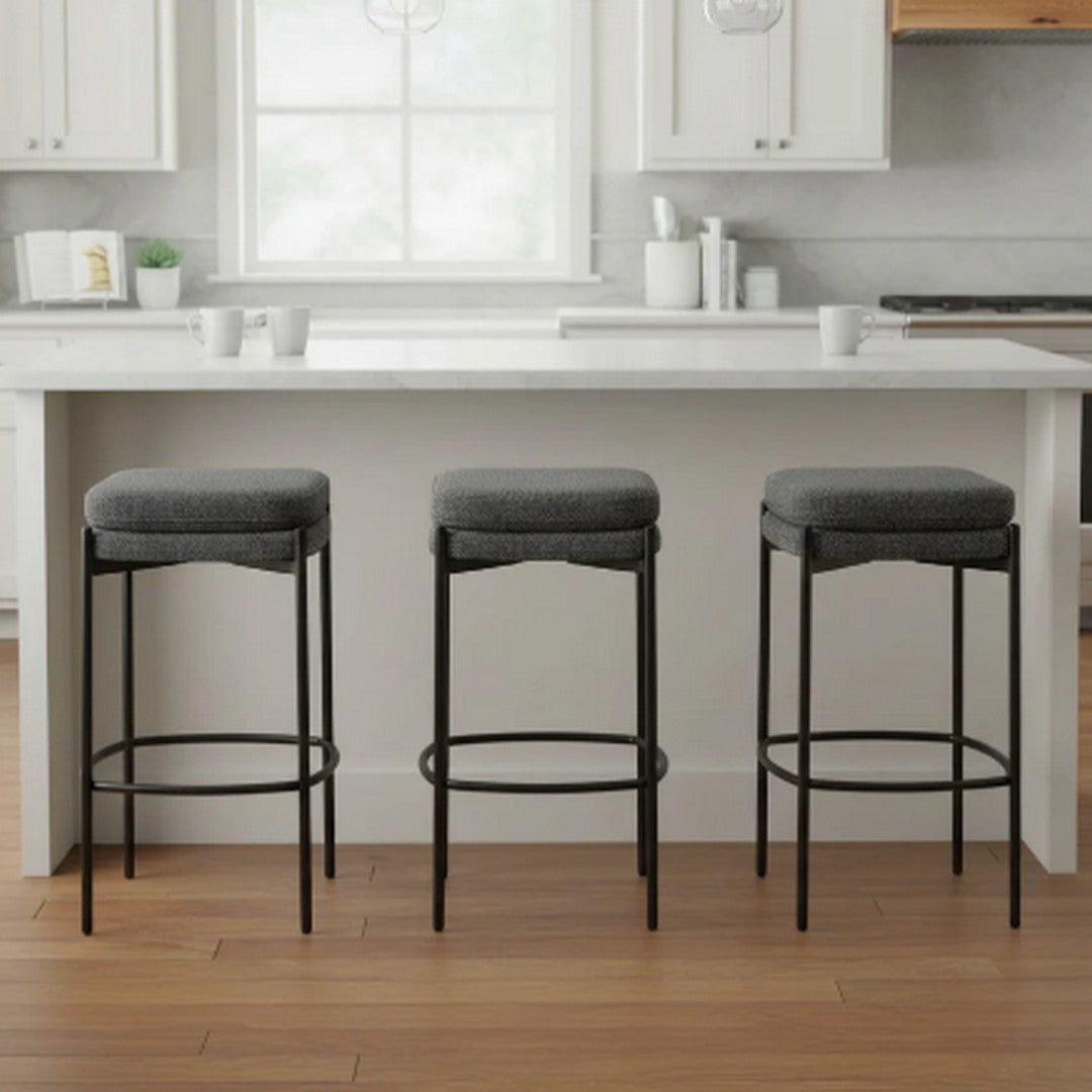 Nina Counter Stool - Chunky Grey