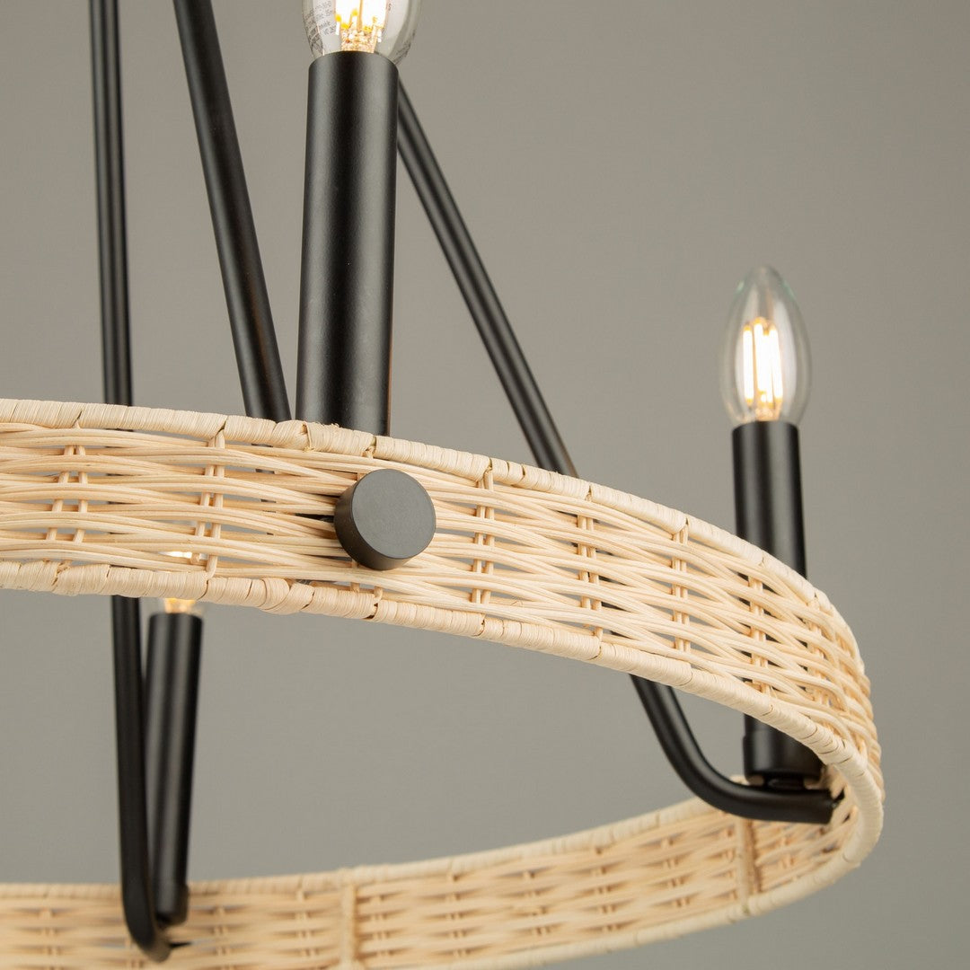 Perris 5 Light Rattan Chandelier *STORE DISPLAY*