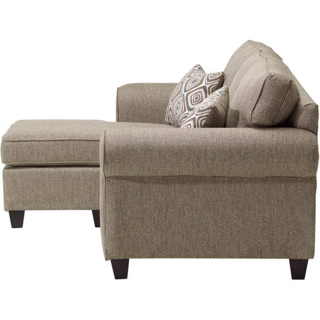 SOFA/CHAISE, BYRON BROWN W/OTTO