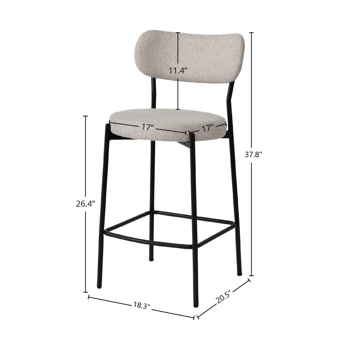 KAI COUNTER STOOL-BONE WHITE