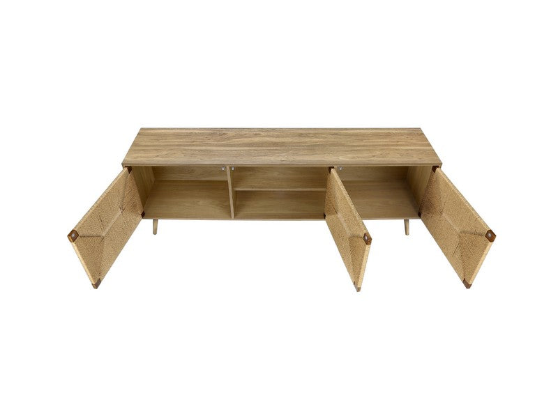 TV STAND - 72"L / LIGHT WALNUT