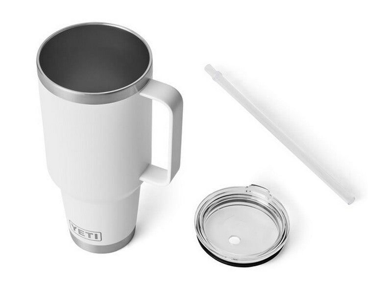 INTL RAMBLER 42 OZ STRAW MUG WHI